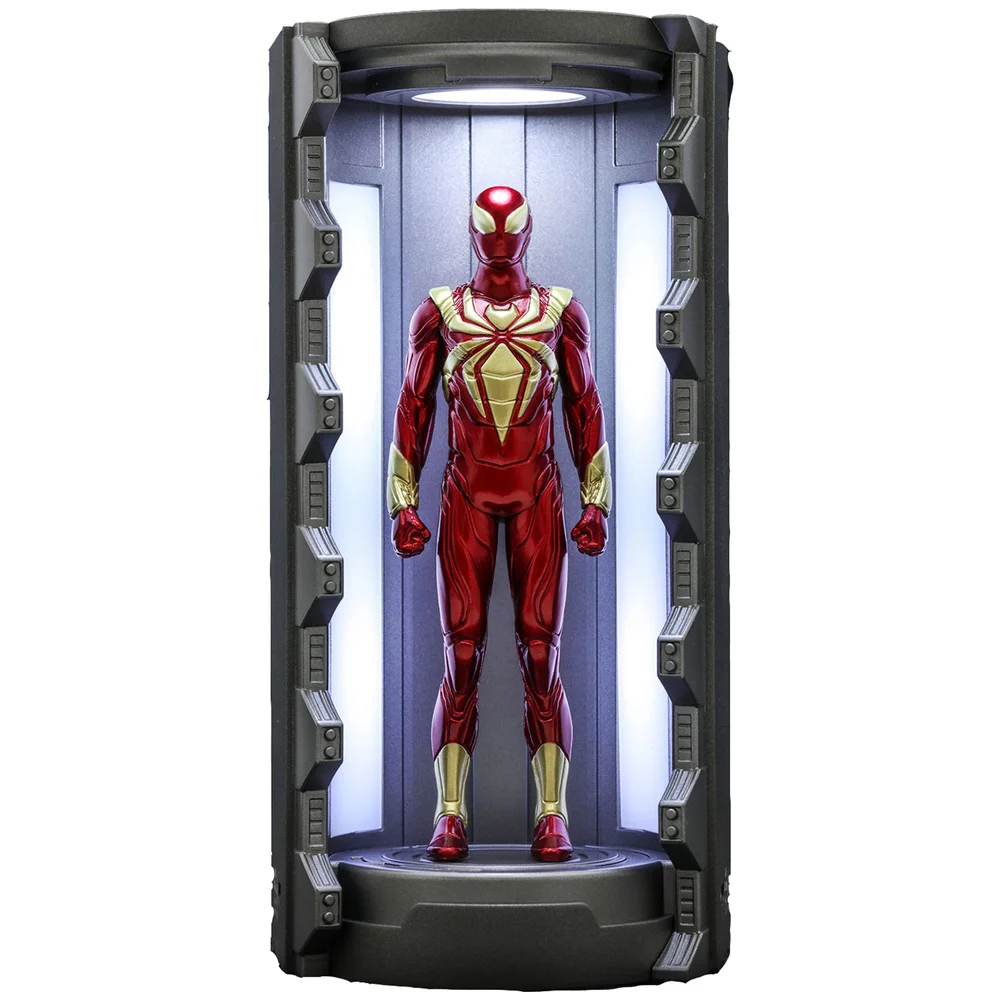 Hot Toys Marvel's Spider-Man Iron Spider Suit with Spider-Man Armory Video Game Masterpiece Compact Miniature Figure Image 1