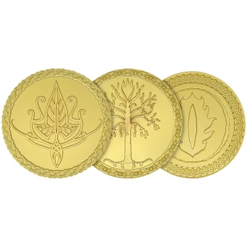 Lord of the Rings 24k Gold Plated Medallion Bundle (3-pack) - Zavvi Exclusive