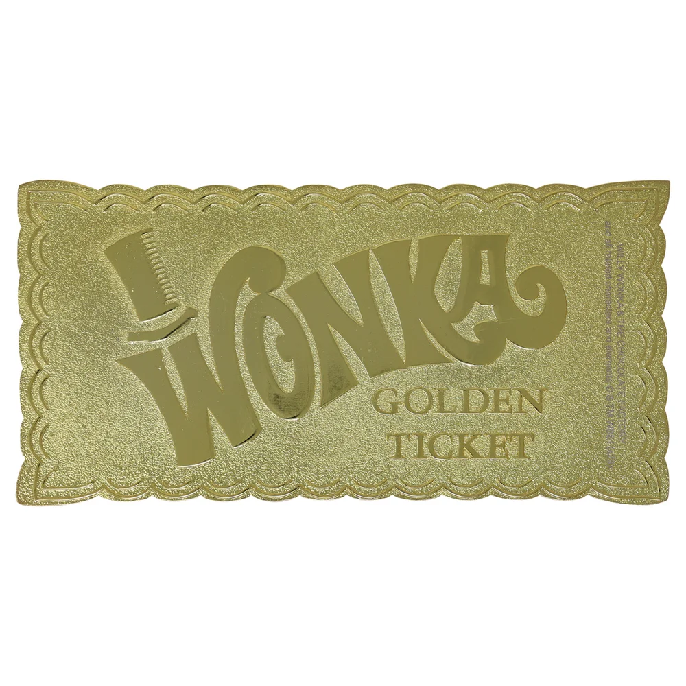 Fanattik Willy Wonka Replica Golden Ticket Image 1
