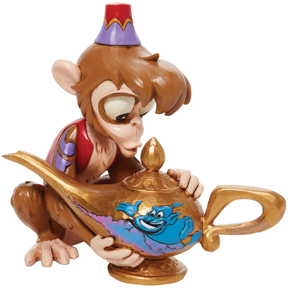 Disney Traditions Aladdin - Abu with Genie Lamp Figurine Image 1