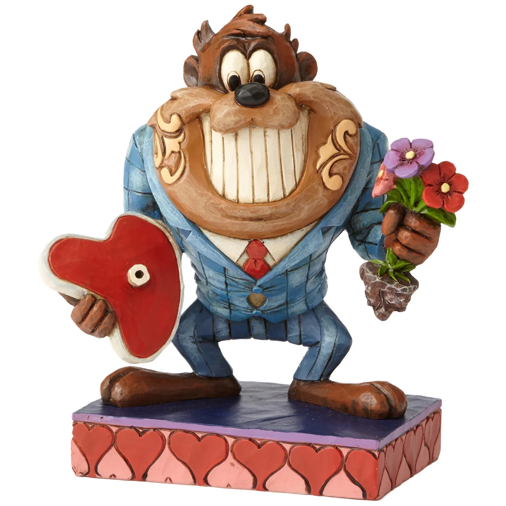 Looney Tunes by Jim Shore 'Dinner Date' Tasmanian Devil Figurine Image 1