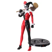 Noble Collection DC Comics Harley Quinn Jester BendyFig 7 Inch Action Figure - undefined undefined