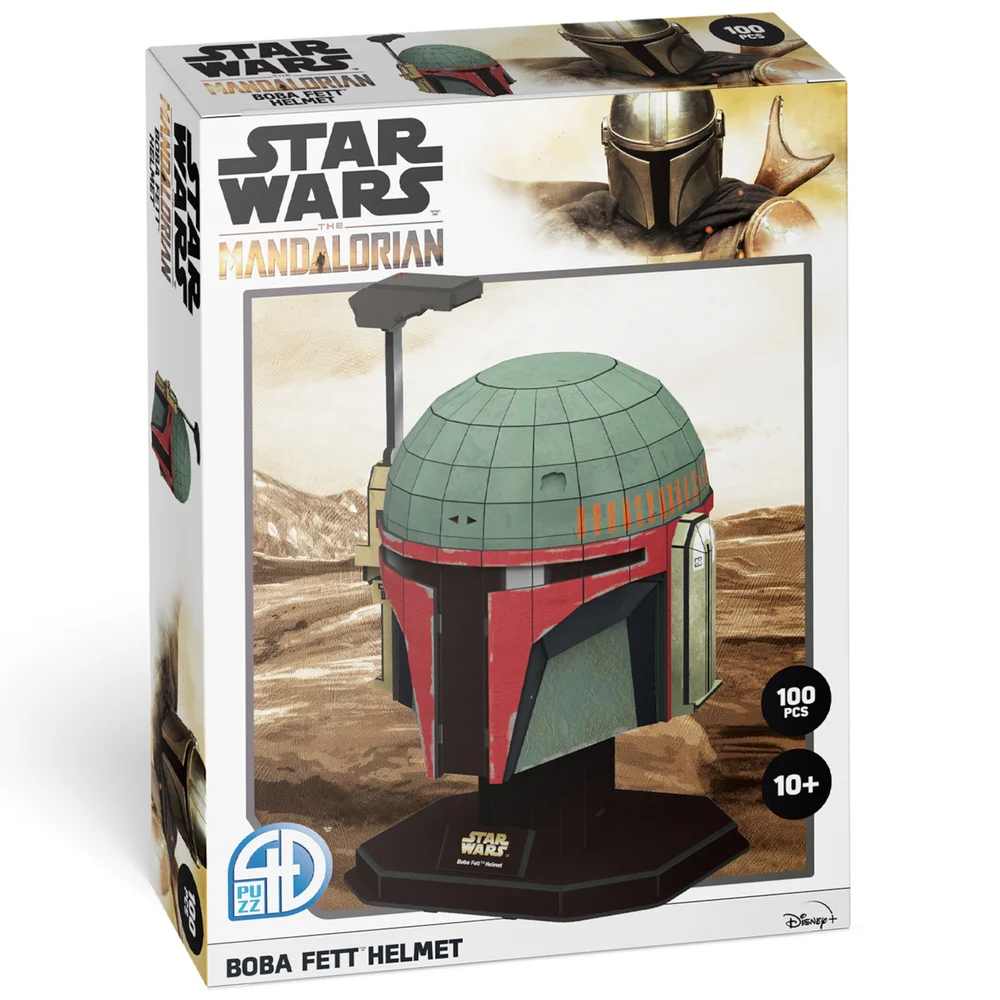 Star Wars: The Book of Boba Fett Boba Fett's Helmet Paper Core 3D Puzzle Model Image 1