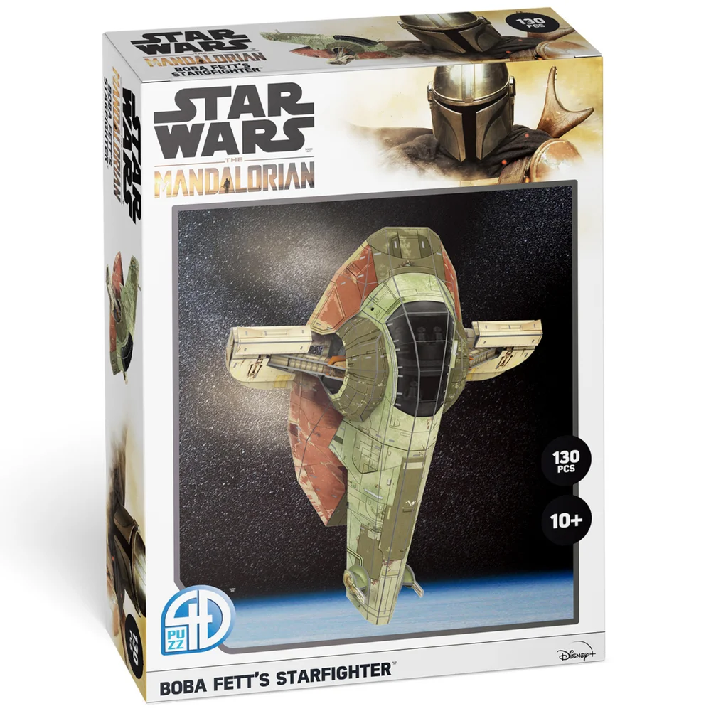 Star Wars: The Mandalorian Boba Fett's Starfighter Paper Core 3D Puzzle Model Image 1