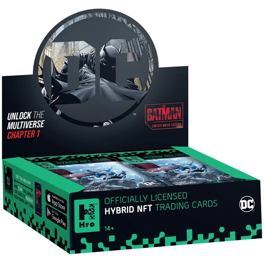 HRO Hybrid NFT Trading Cards: DC Unlock The Multiverse - 24 Pack Booster CDU Image 1
