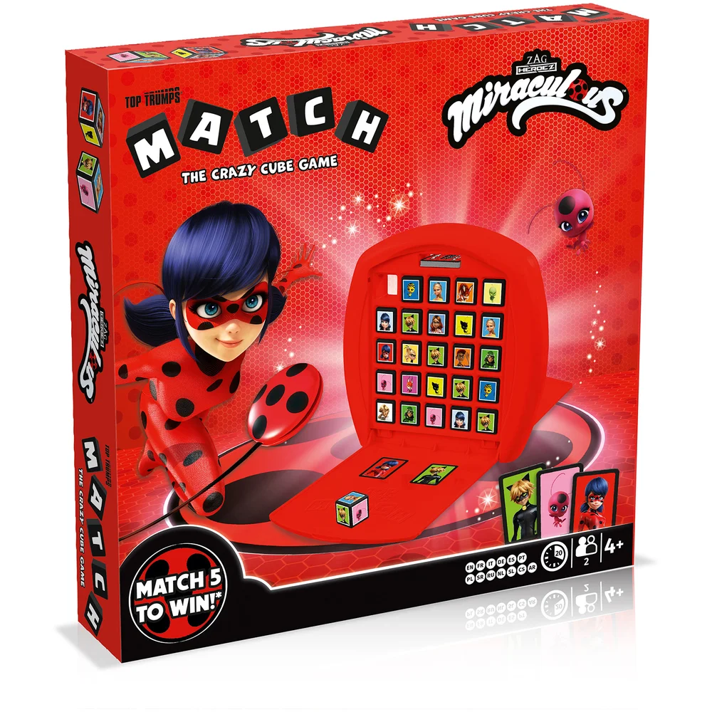 Top Trumps Match Board Game - Miraculous Edition Image 1