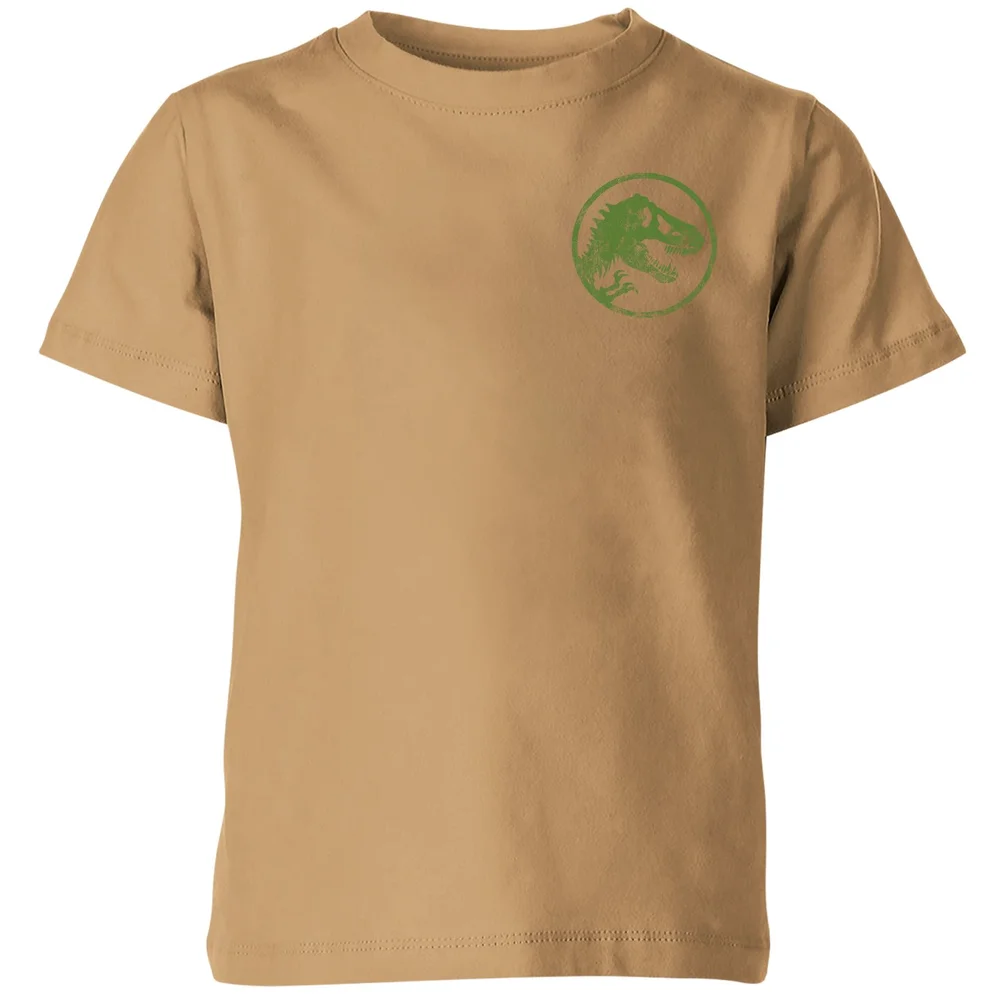 Jurassic Park Into The Wild Kids' T-Shirt - Tan - 7-8 Years Image 1
