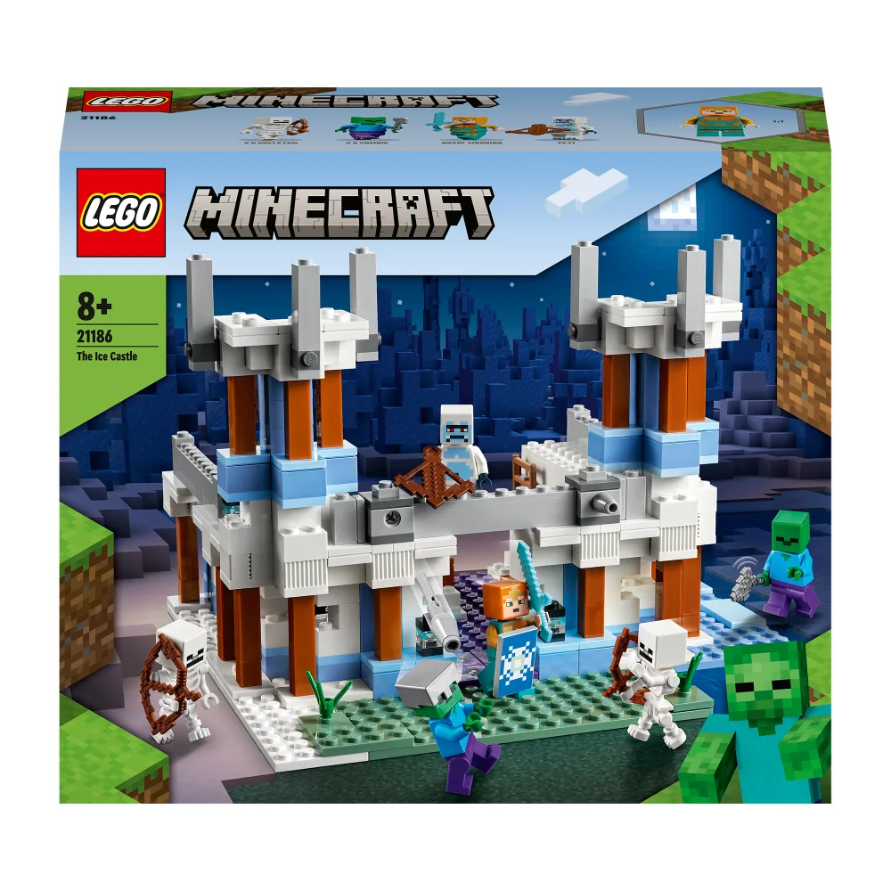 LEGO Minecraft: The Ice Castle Toy with Zombie Figures (21186) Image 1