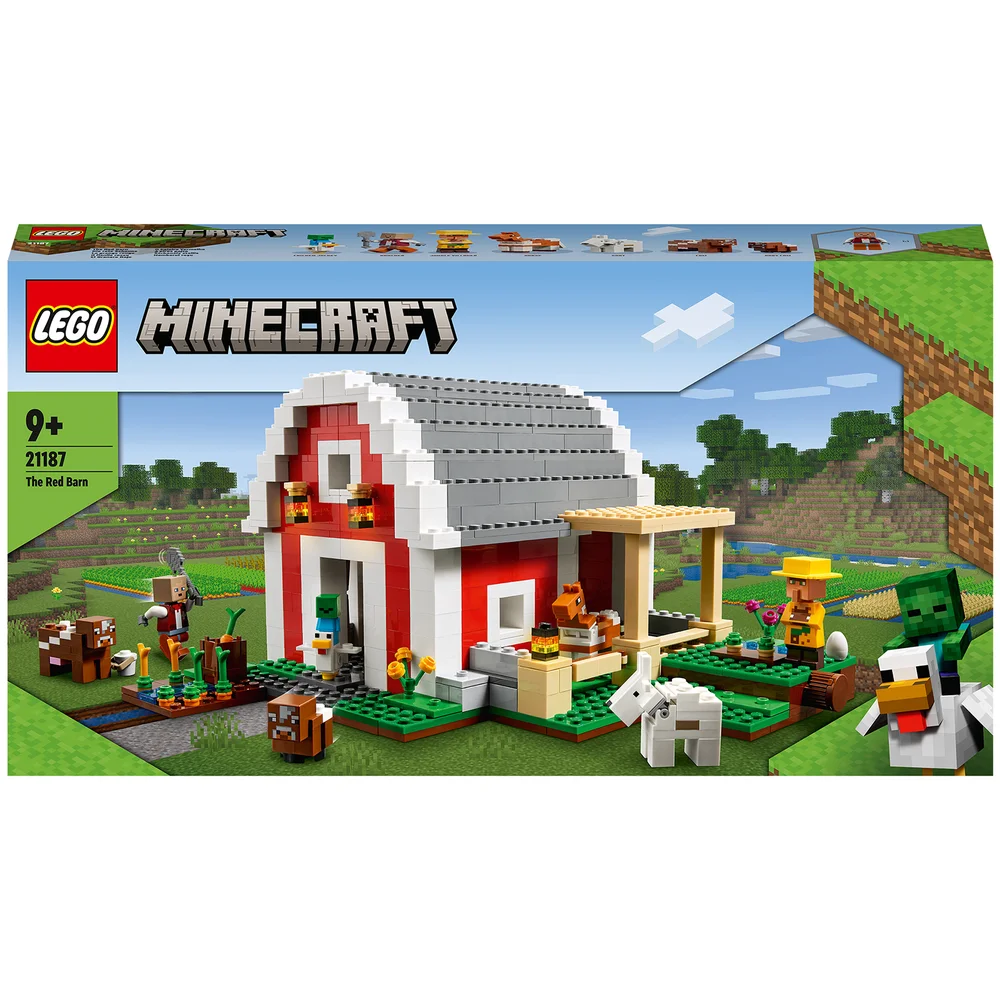 LEGO Minecraft: The Red Barn Set with Toy Farm Animals (21187) Image 1