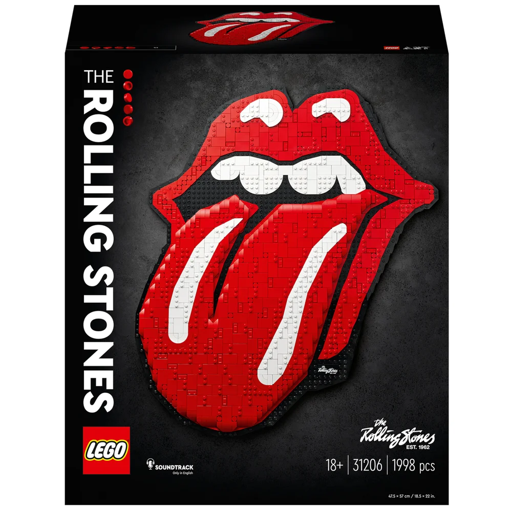 LEGO Art The Rolling Stones Logo Wall Décor Crafts Set (31206) Image 1