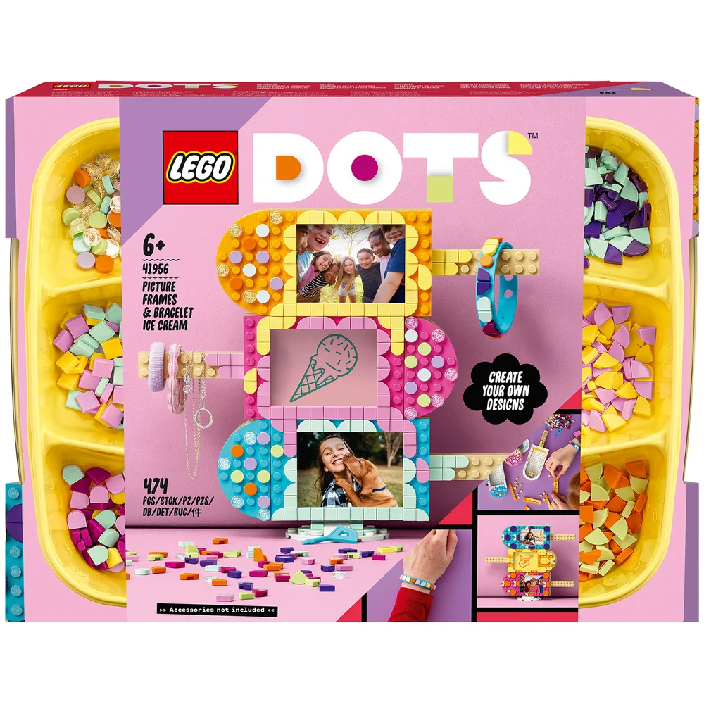 LEGO DOTS: Ice Cream Picture Frames & Bracelet Set (41956) Image 1