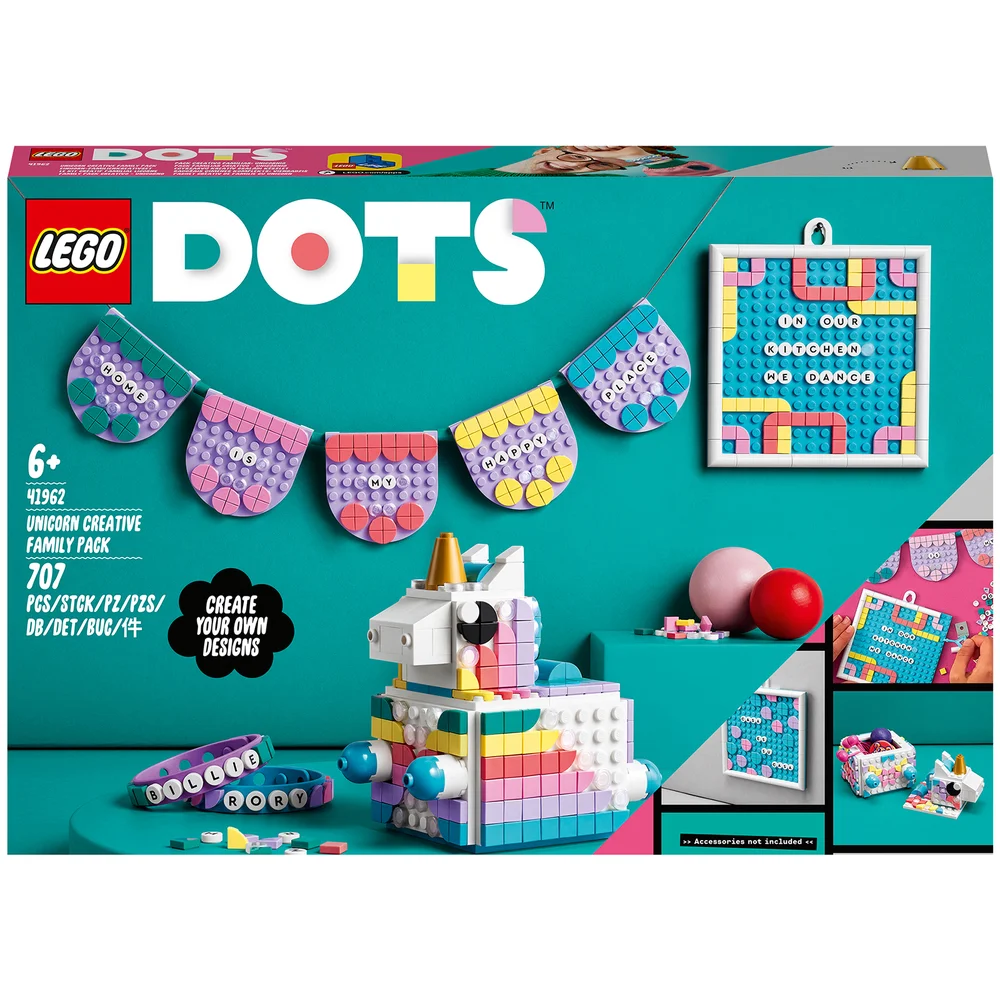 LEGO DOTS: Unicorn Creative Family Pack Toy Crafts Set (41962) Image 1