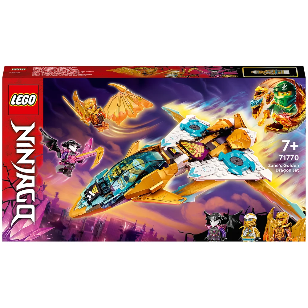 LEGO NINJAGO: Zane's Golden Dragon Jet Plane Toy Set (71770) Image 1