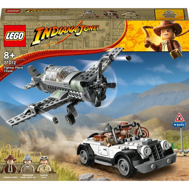 LEGO Indiana Jones Fighter Plane Chase with Toy Car (77012)