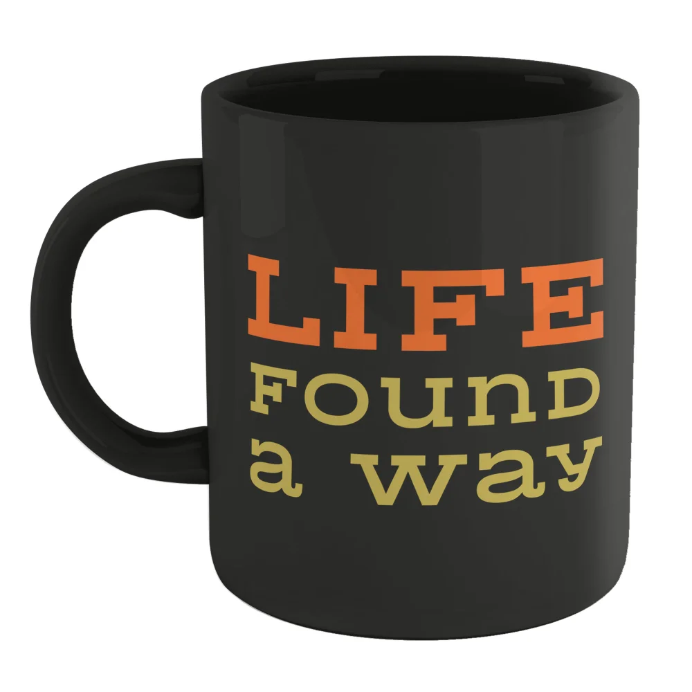 Jurassic Park Life Found A Way Mug - Black Image 1