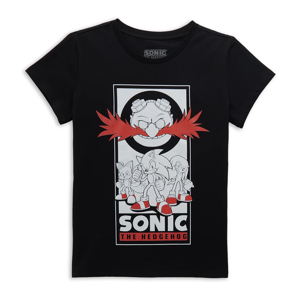 Sonic The Hedgehog Team Up Women's T-Shirt - Black - XS Image 1