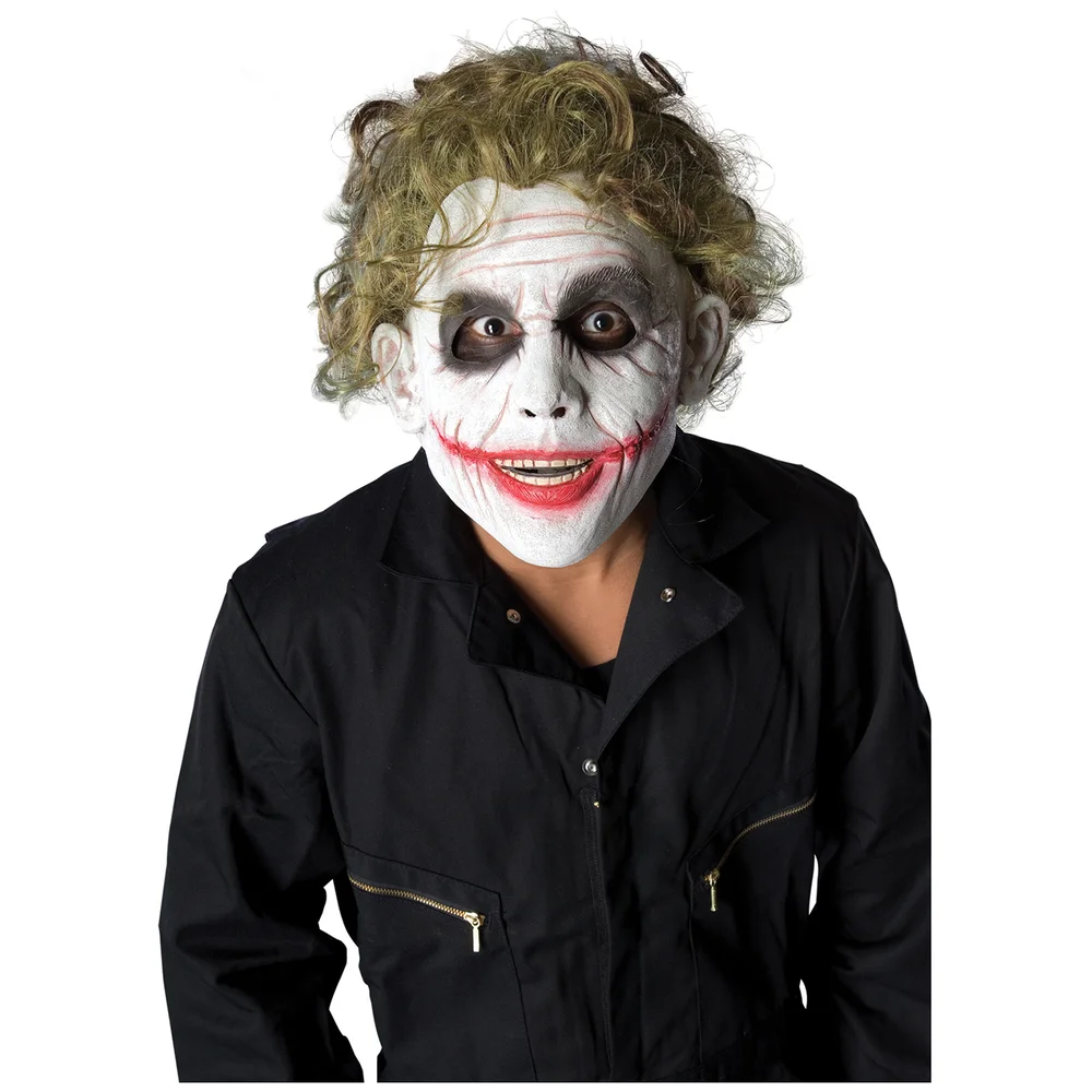 Official Rubies DC Comics Joker Mask with Polypropylene Hair Image 1