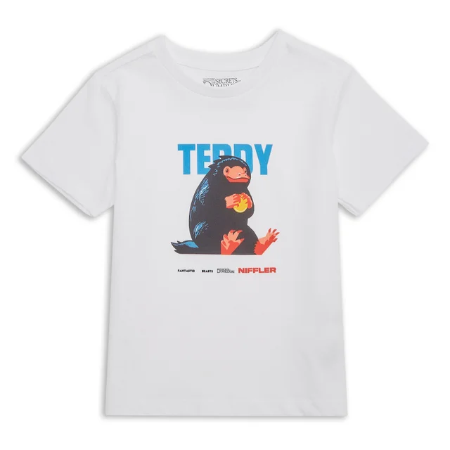 Fantastic Beasts Teddy Kids' T-Shirt - White