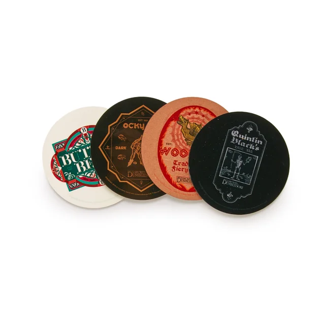 Decorsome x Fantastic Beasts Butter Beer Round Coaster Set
