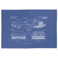 Back To The Future Deloreon Schematic Tea Towel - undefined undefined