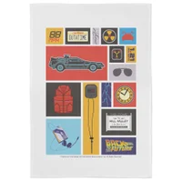 Back To The Future Icon Collage Tea Towel - undefined undefined