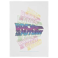 Back To The Future Neon Logo Tea Towel - undefined undefined