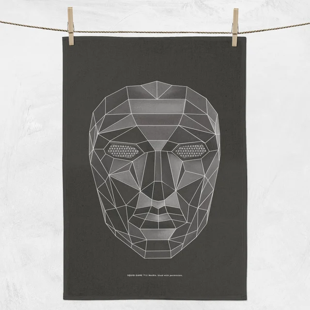 Squid Game Front Man Mask Tea Towel