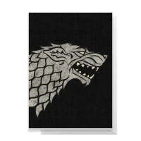 Game of Thrones House Stark Greetings Card - undefined undefined