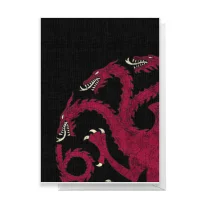 Game of Thrones House Targaryen Greetings Card - undefined undefined