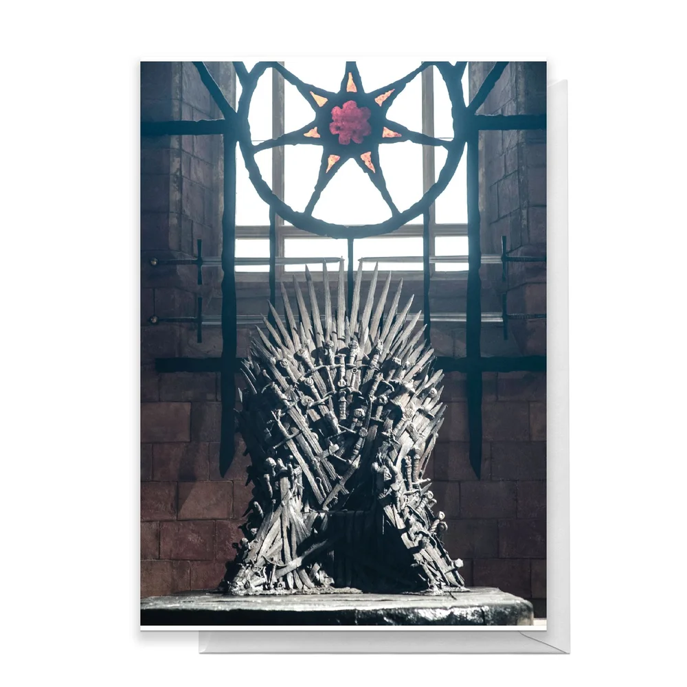 Game of Thrones Iron Throne Greetings Card - Standard Card Image 1