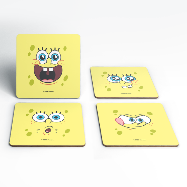 Spongebob Squarepants Spongebob Faces Coaster Set