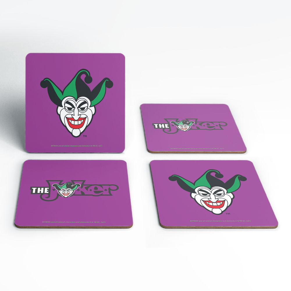 Batman Joker Logo Coaster Set Image 1