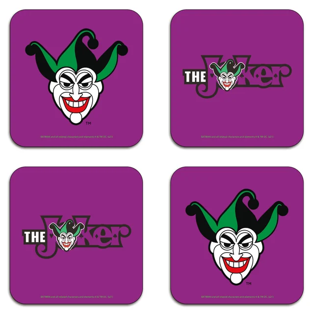 Batman Joker Logo Coaster Set