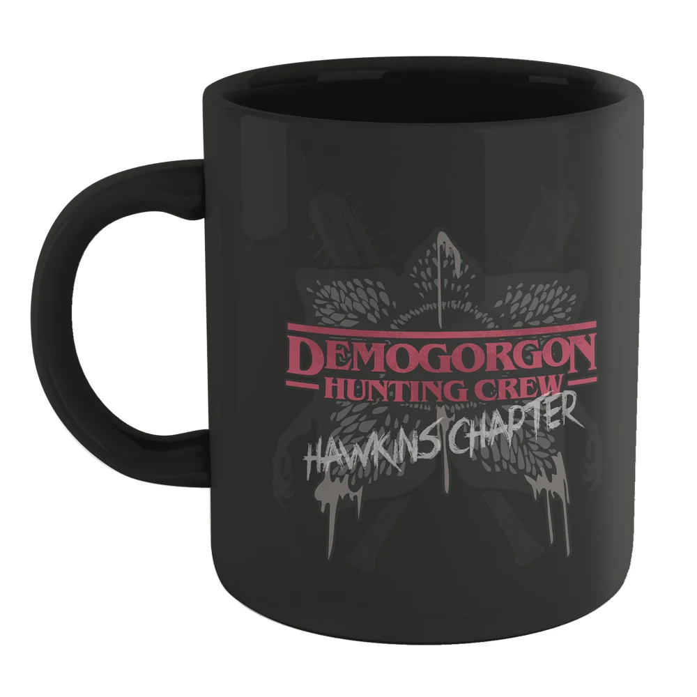 Stranger Things Demogorgon Hunting Crew Mug - Black Image 1