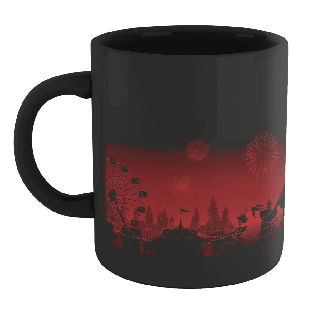 Stranger Things Red Carnival Background Mug - Black Image 1