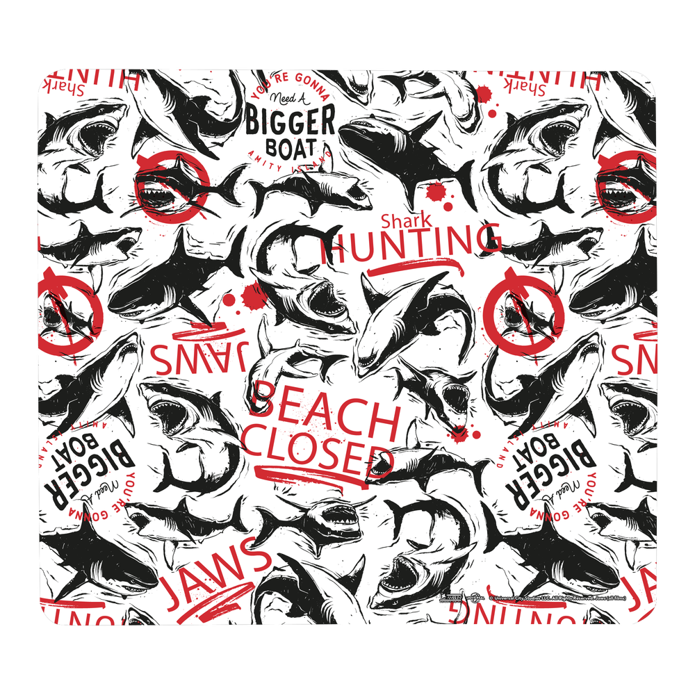 Jaws Beach Closed Gaming Mouse Mat - Small Image 1