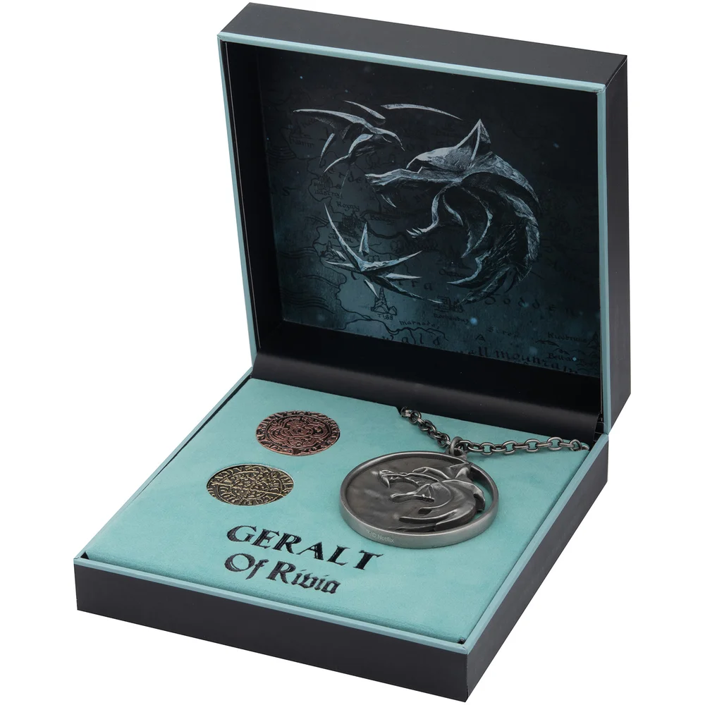 DUST! The Witcher - Geralt's S2 Medallion And Coins Replica Set - Limited Edition Zavvi Exclusive Image 1