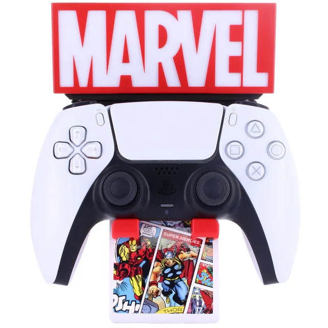 Cable Guys Marvel Red Logo Light Up Ikon Controller and Smartphone Stand