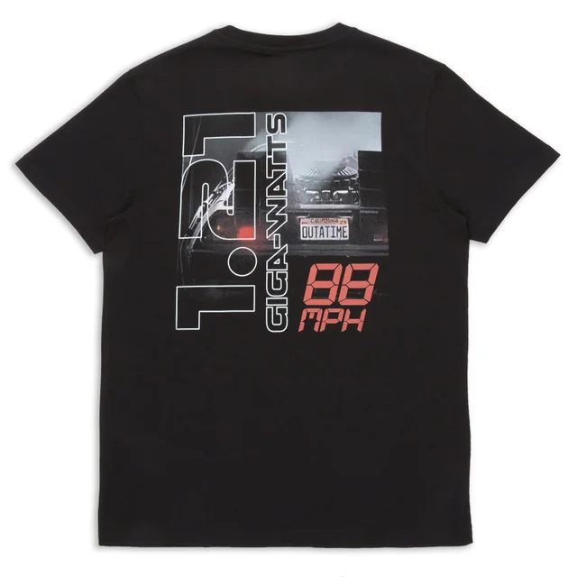 Back To The Future 88MPH Men's T-Shirt - Black
