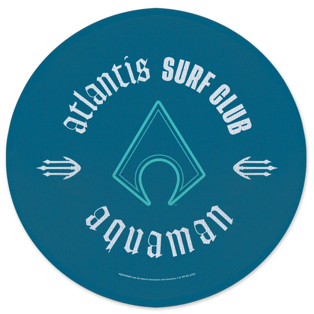 Aquaman Core Atlantis Surf Club Round Bath Mat Image 1