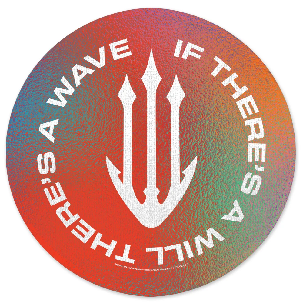 Aquaman Core If There Is A Will Round Bath Mat Image 1