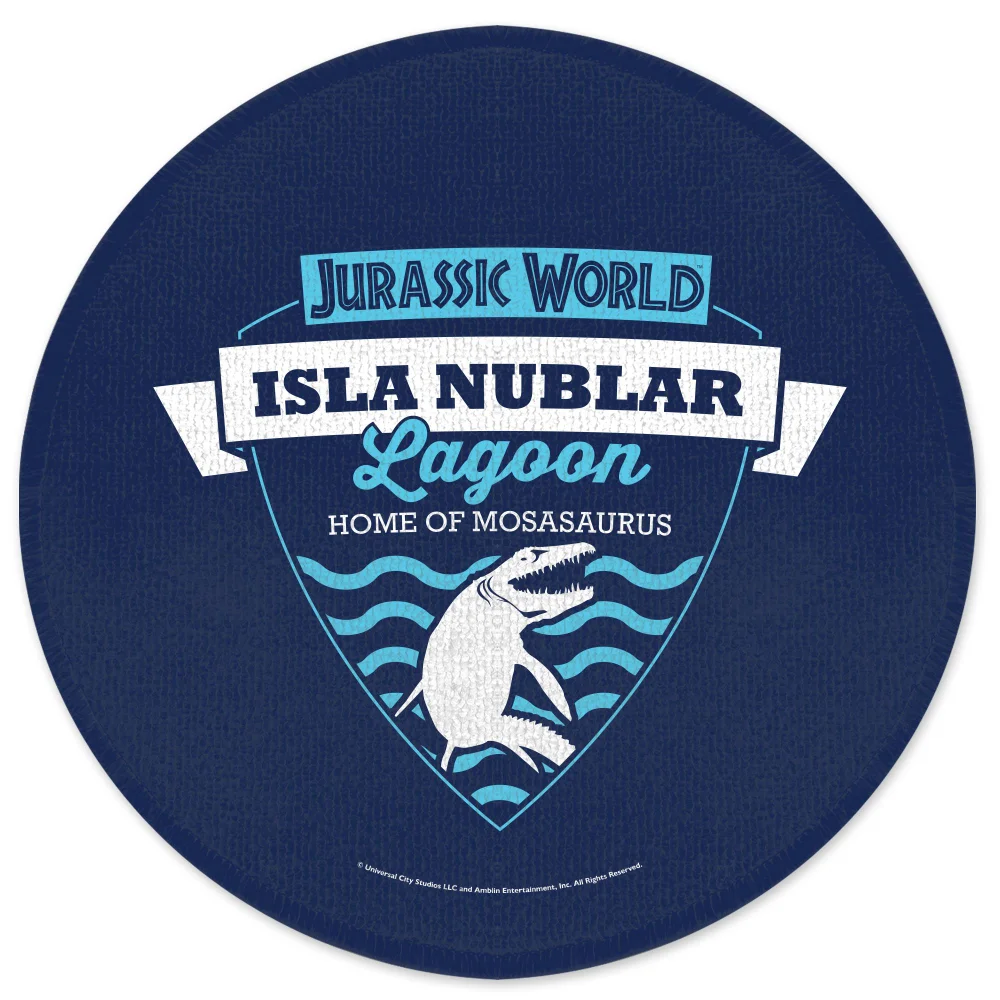 Jurassic Park Isla Nublar Lagoon Round Bath Mat Image 1