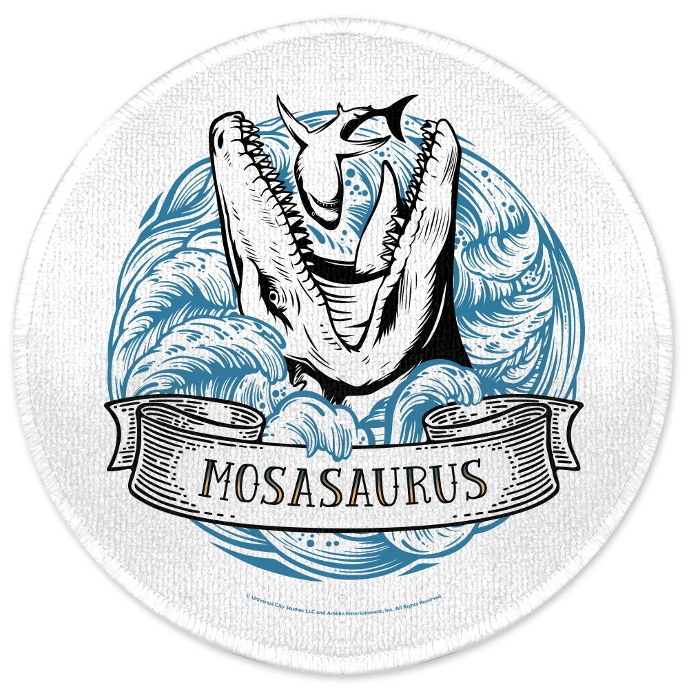 Jurassic Park Mosasaurus Round Bath Mat Image 1
