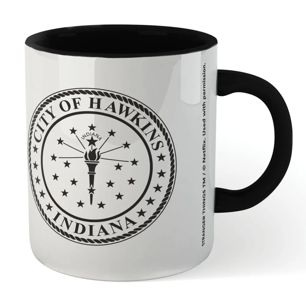 Stranger Things City Of Hawkins Mug - Black Image 1