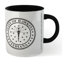 Stranger Things City Of Hawkins Mug - Black