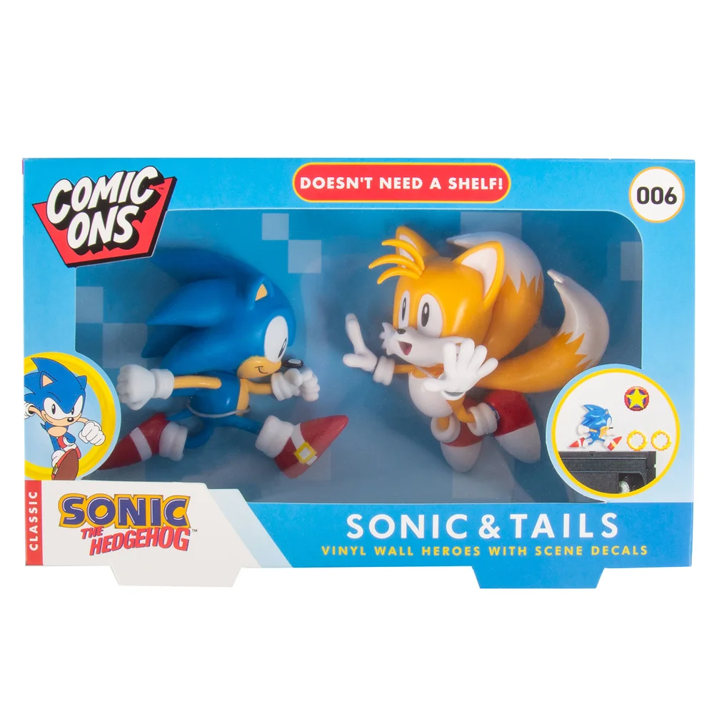 Sonic the Hedgehog Comic Ons - Sonic & Tails Image 1