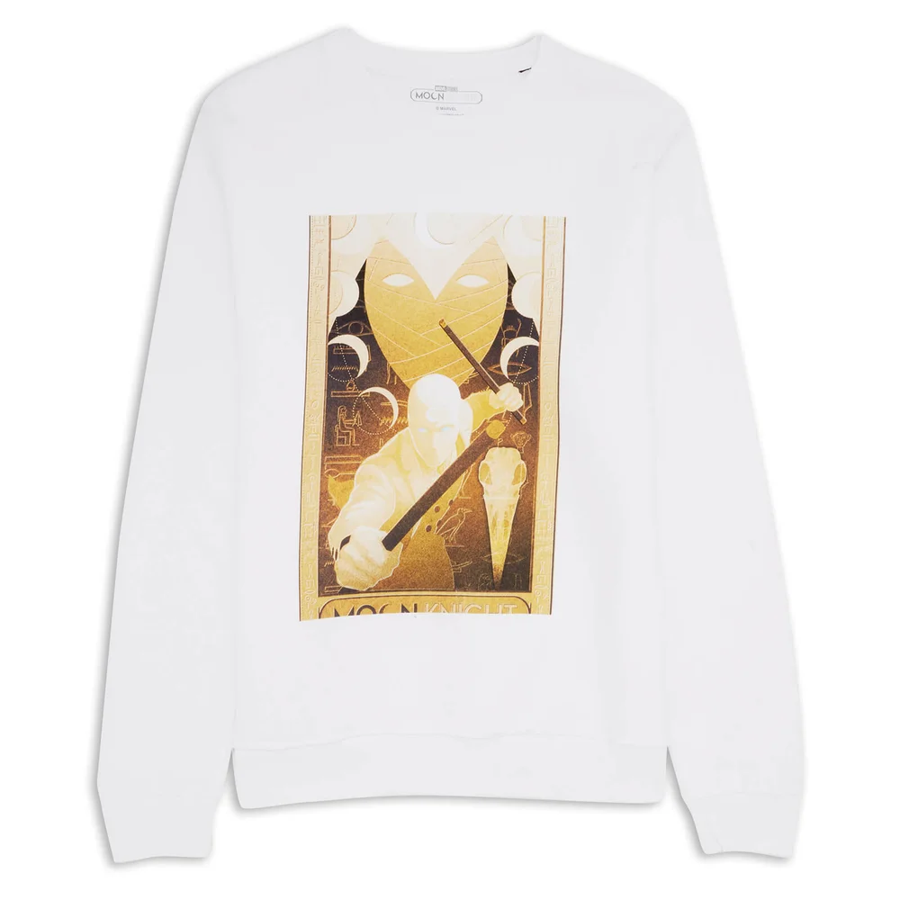Marvel Moon Knight Gold Sweatshirt - White - S Image 1