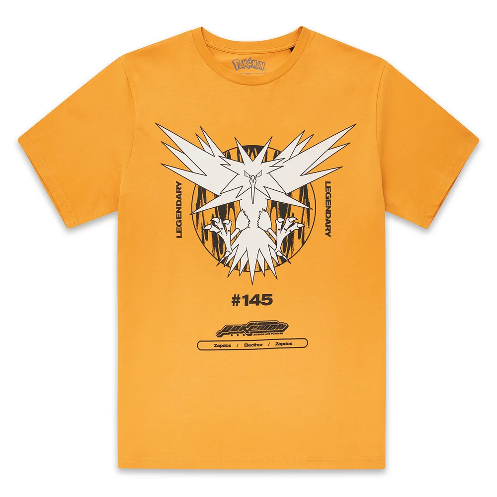 Pokémon Zapdos Legendary Women's T-Shirt - Mustard - M Image 1