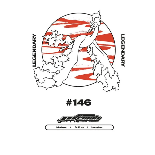 Pokémon Moltres Legendary Unisex T-Shirt - White