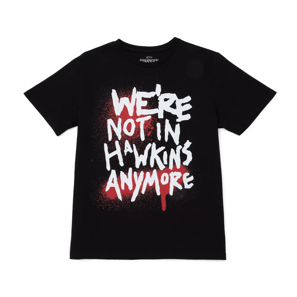 Stranger Things Not In Hawkins Unisex T-Shirt - Black - S Image 1